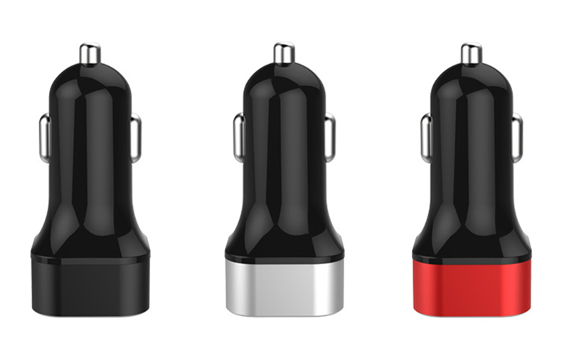 金屬頭智能車載充電器SN-143-4.8A