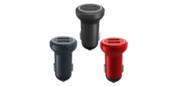 3.4A蘑菇頭車載充電器SN-340-2U-3.4A 3.4A蘑菇頭車載充電器SN-340-2U-3.4A