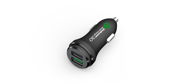 QC3.0車(chē)載充電器雙USB快充 SN-189-01 QC3.0車(chē)載充電器雙USB快充 SN-189-01